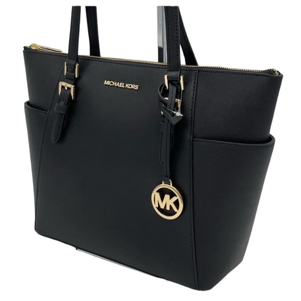 Michael Kors Charlotte Tote Bag Black - Picture 1 of 8